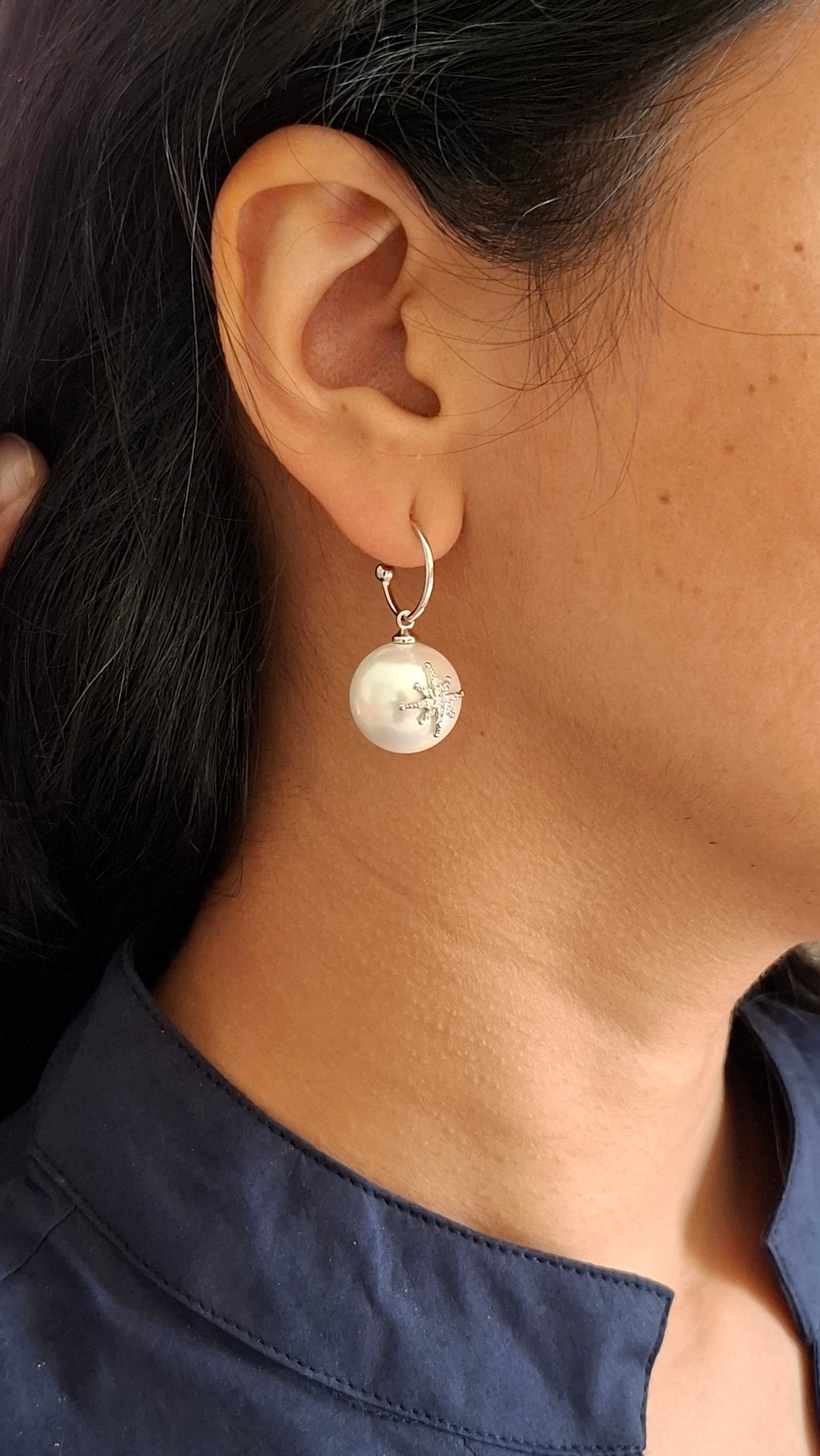 Fleur Pearl Studs