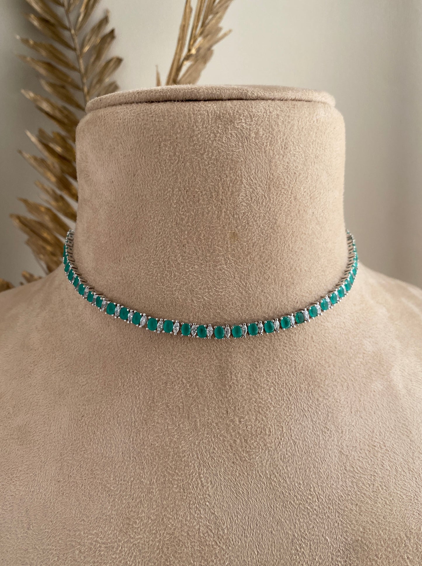 Jade Charm Choker Set