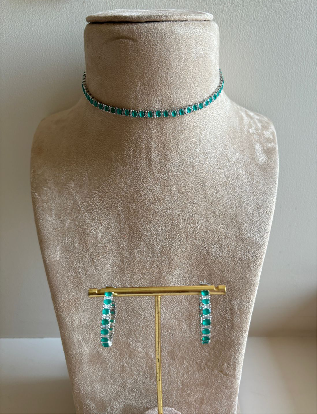 Jade Charm Choker Set