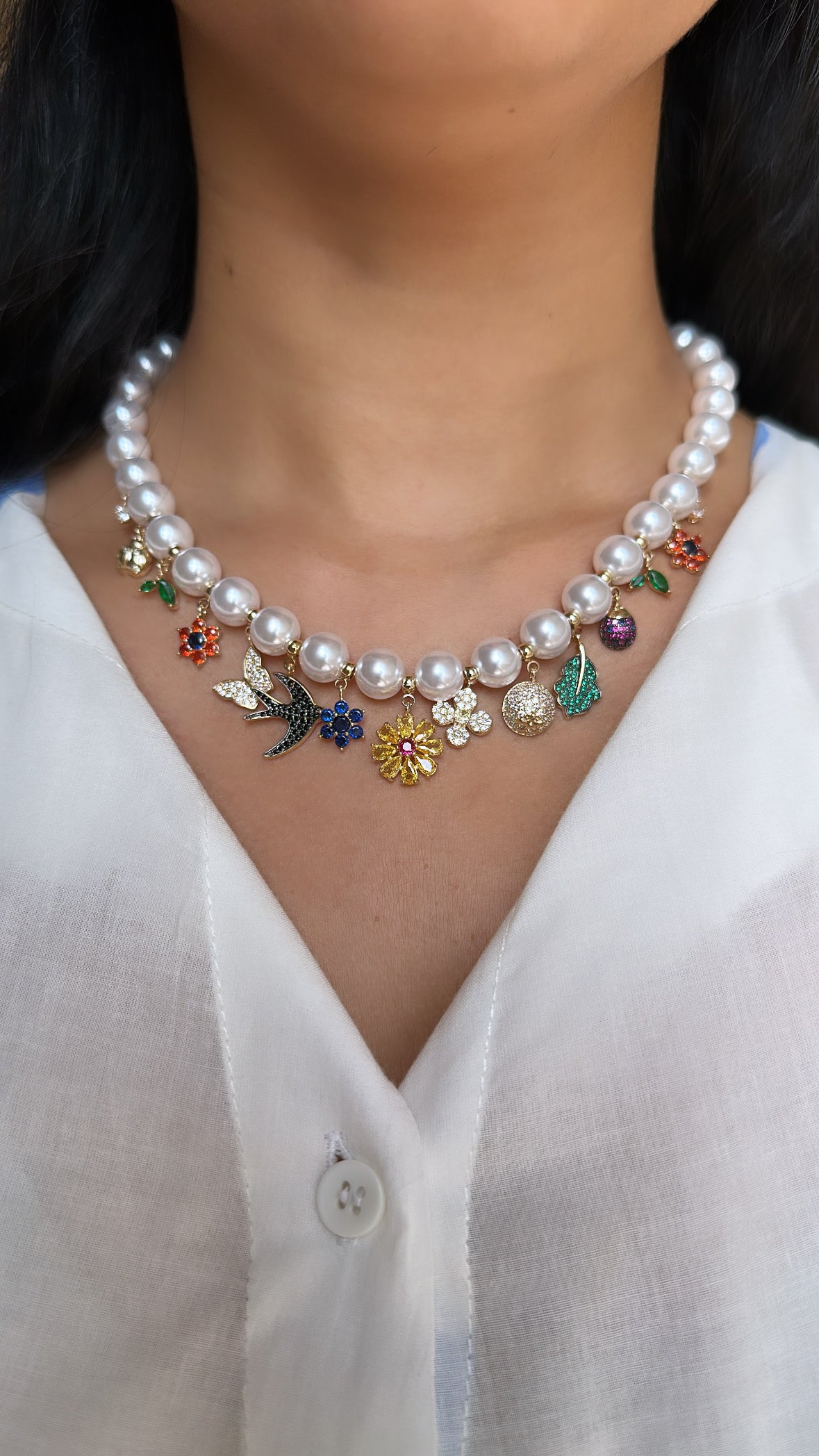 Pearl Charms Necklace