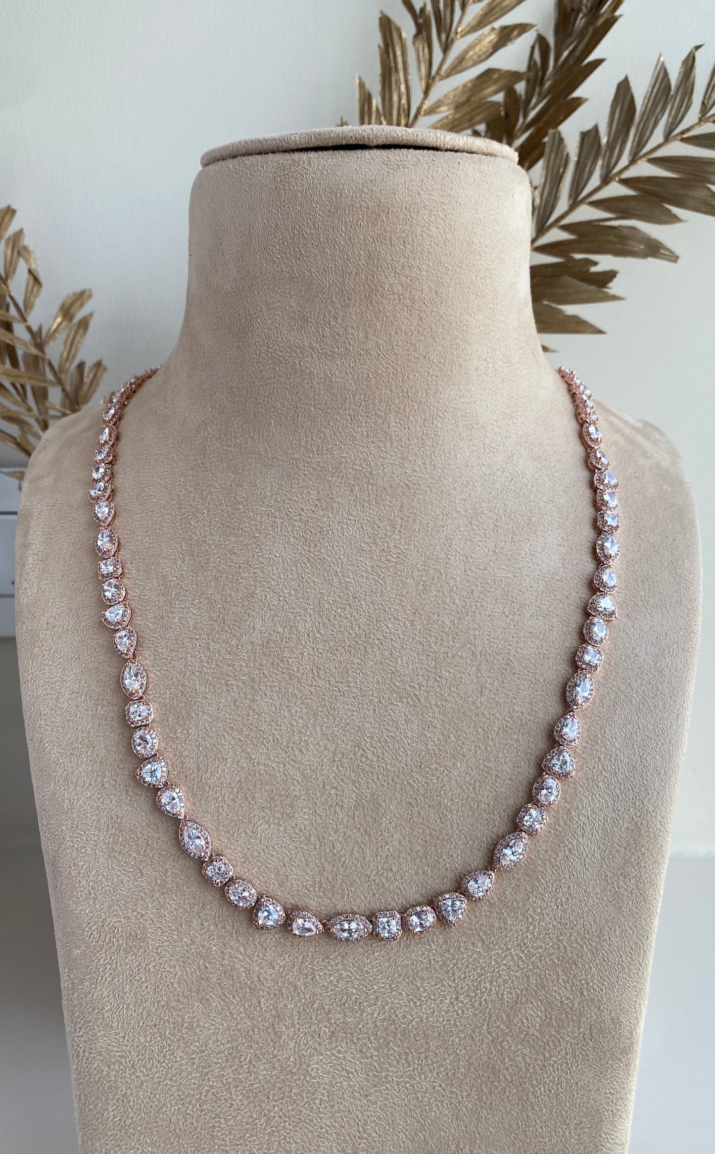 Multi Shaped Solitaire Necklace