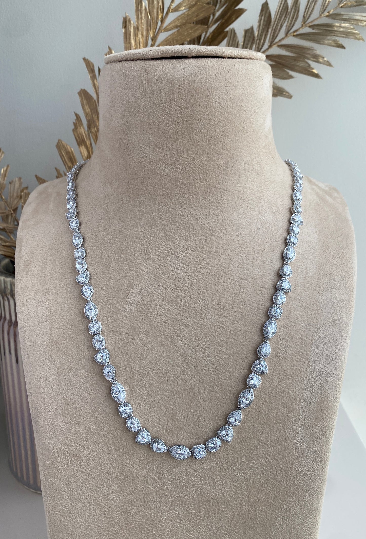 Multi Shaped Solitaire Necklace