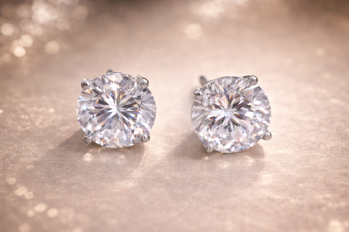 Round Solitaire Studs
