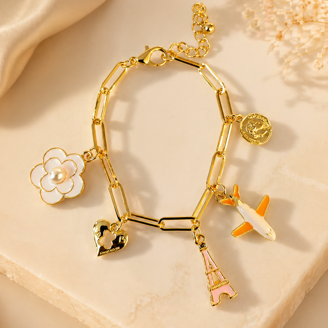 Paris Skies Charms Bracelet