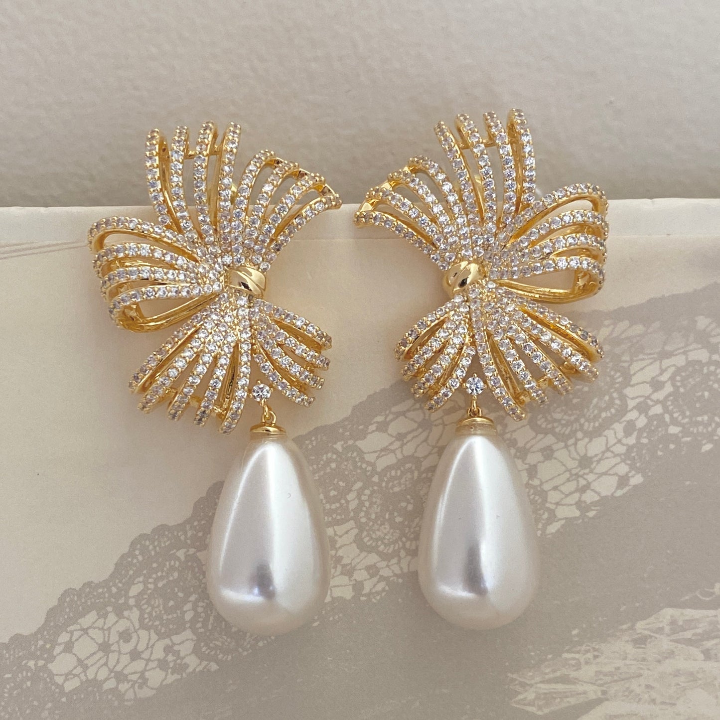 Malaika Arora in Winged Drop Earrings