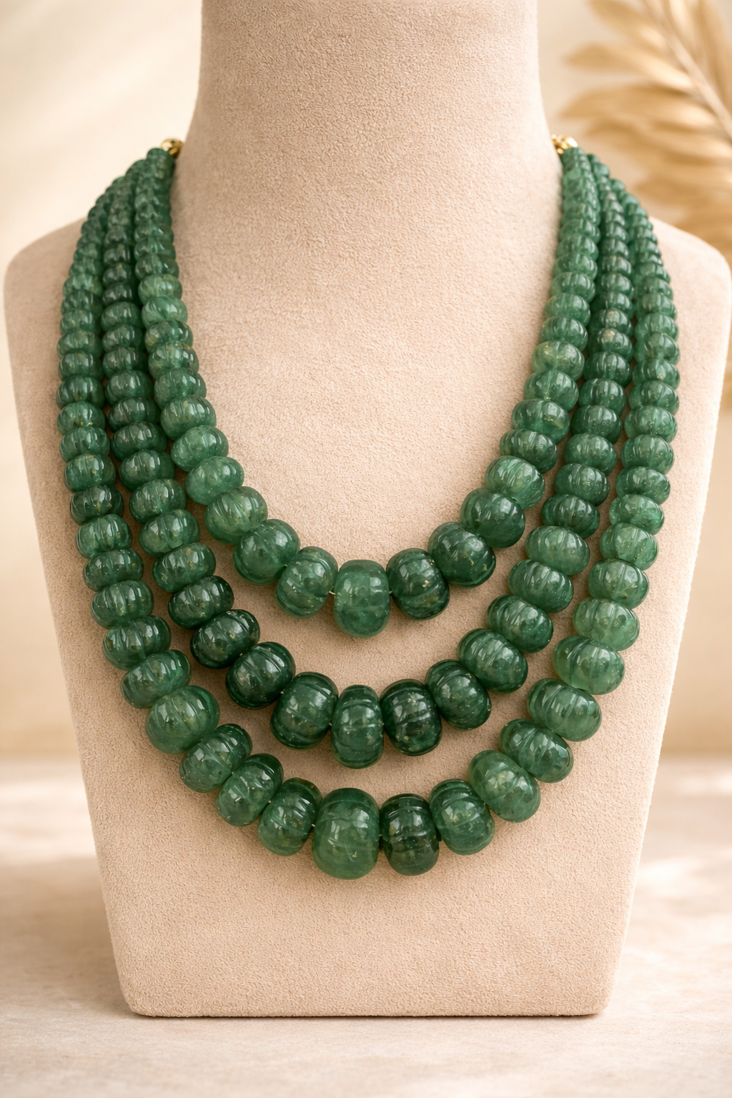 Natural Strawberry 3 Lines Mala