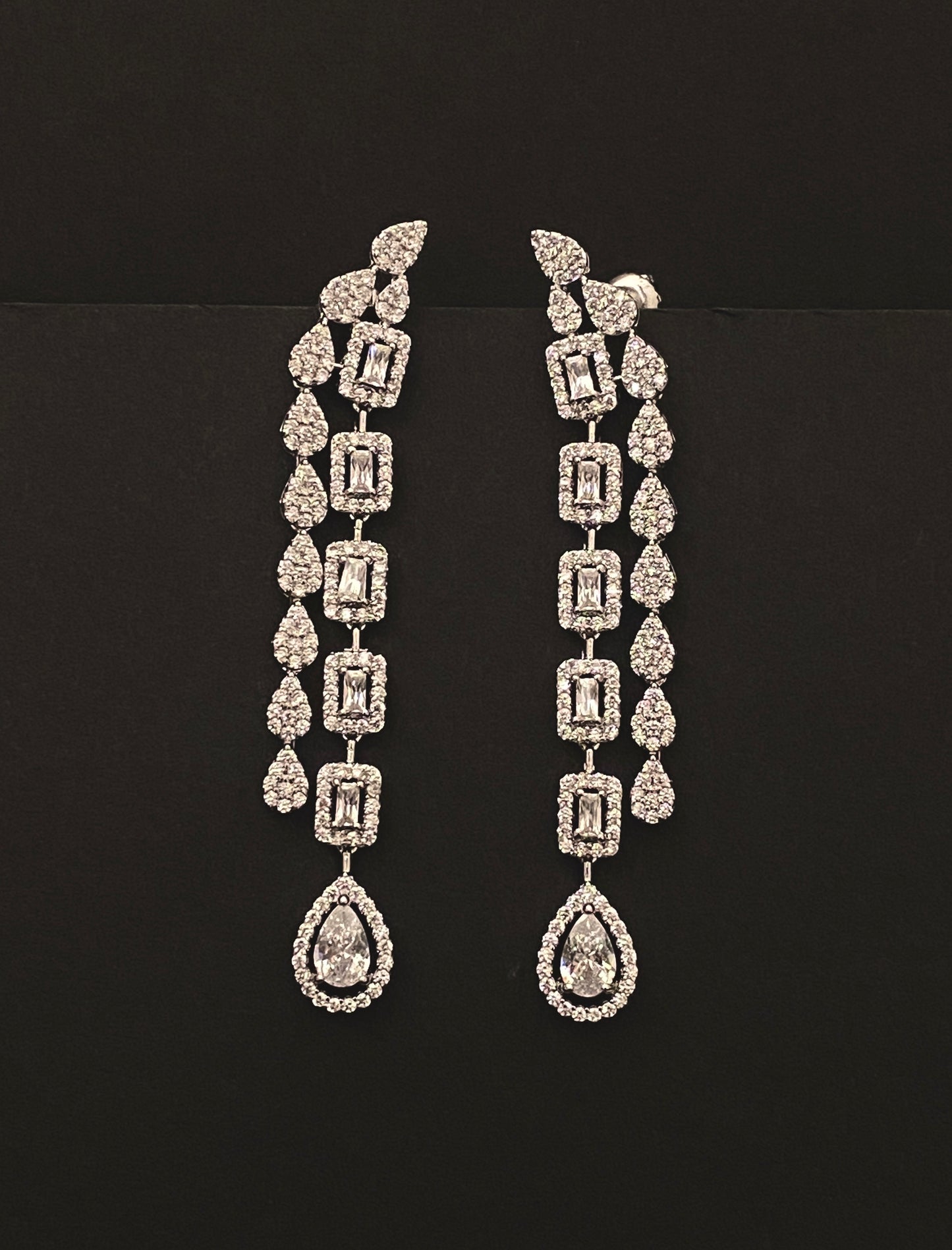 Drop Diamond Statement Set