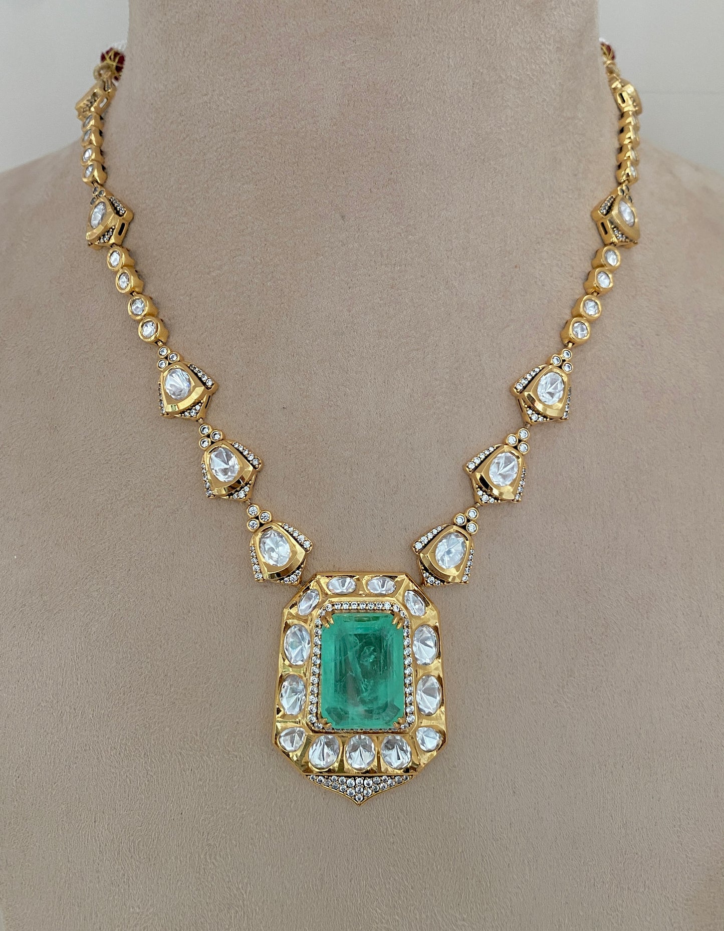 Color Accent Bridal Necklace Set