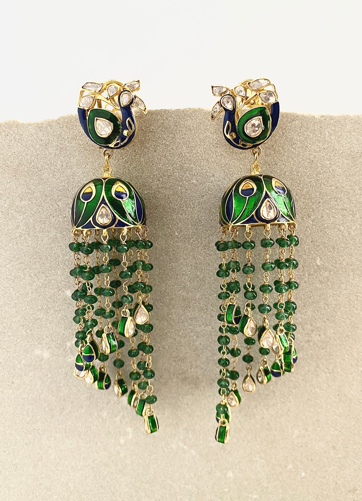 Peacock Plume Earrings