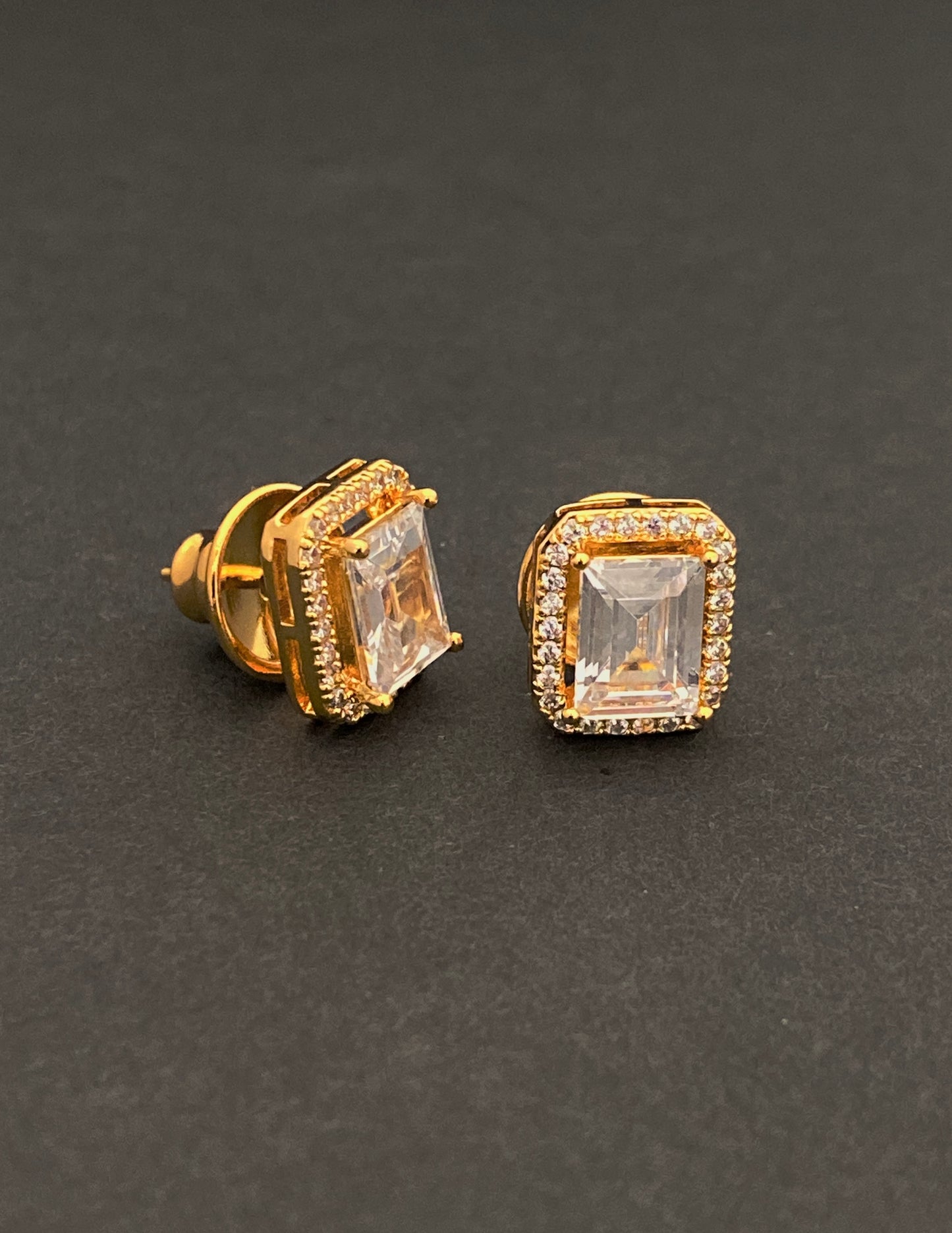 Baguette Cut Studs