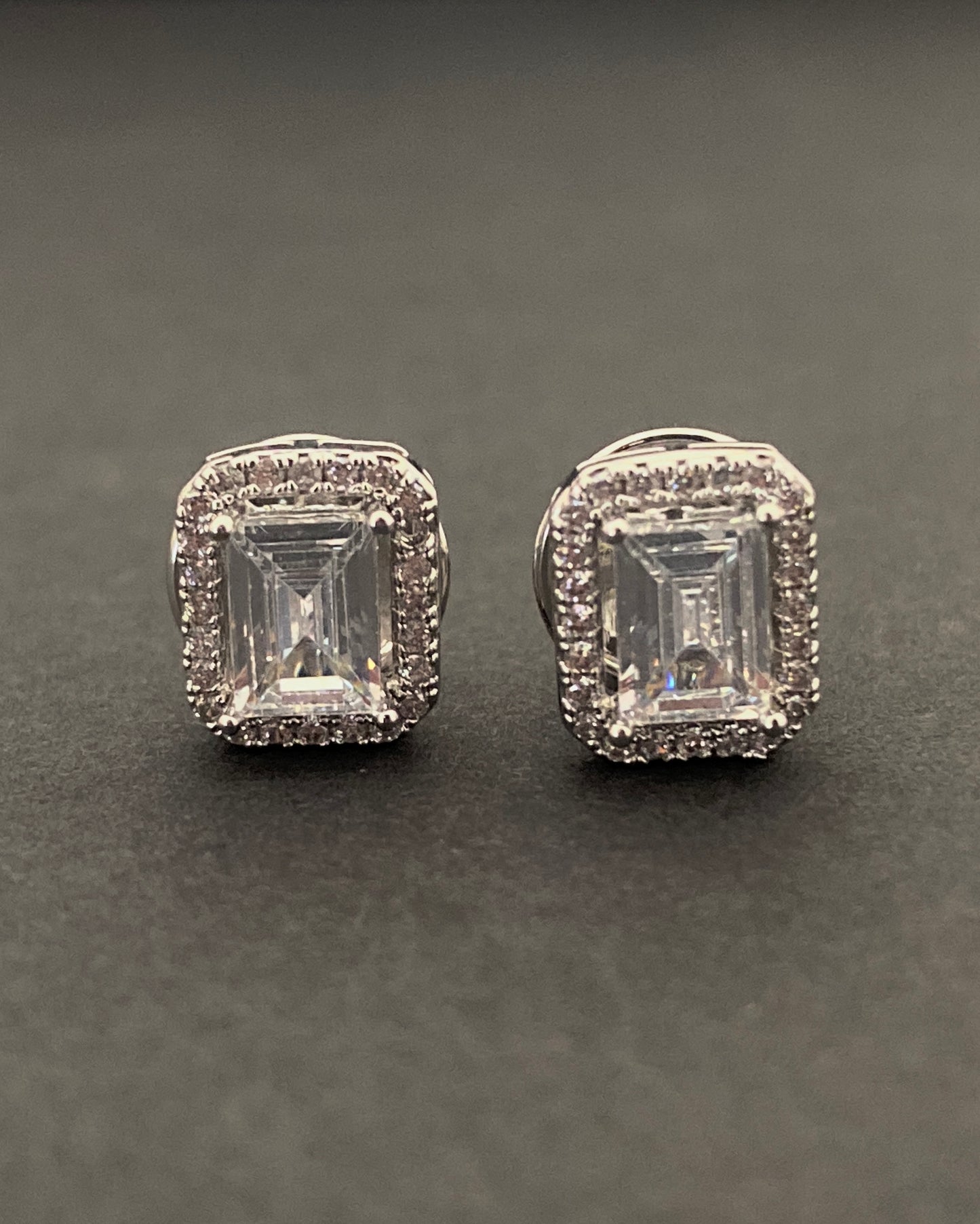 Baguette Cut Studs