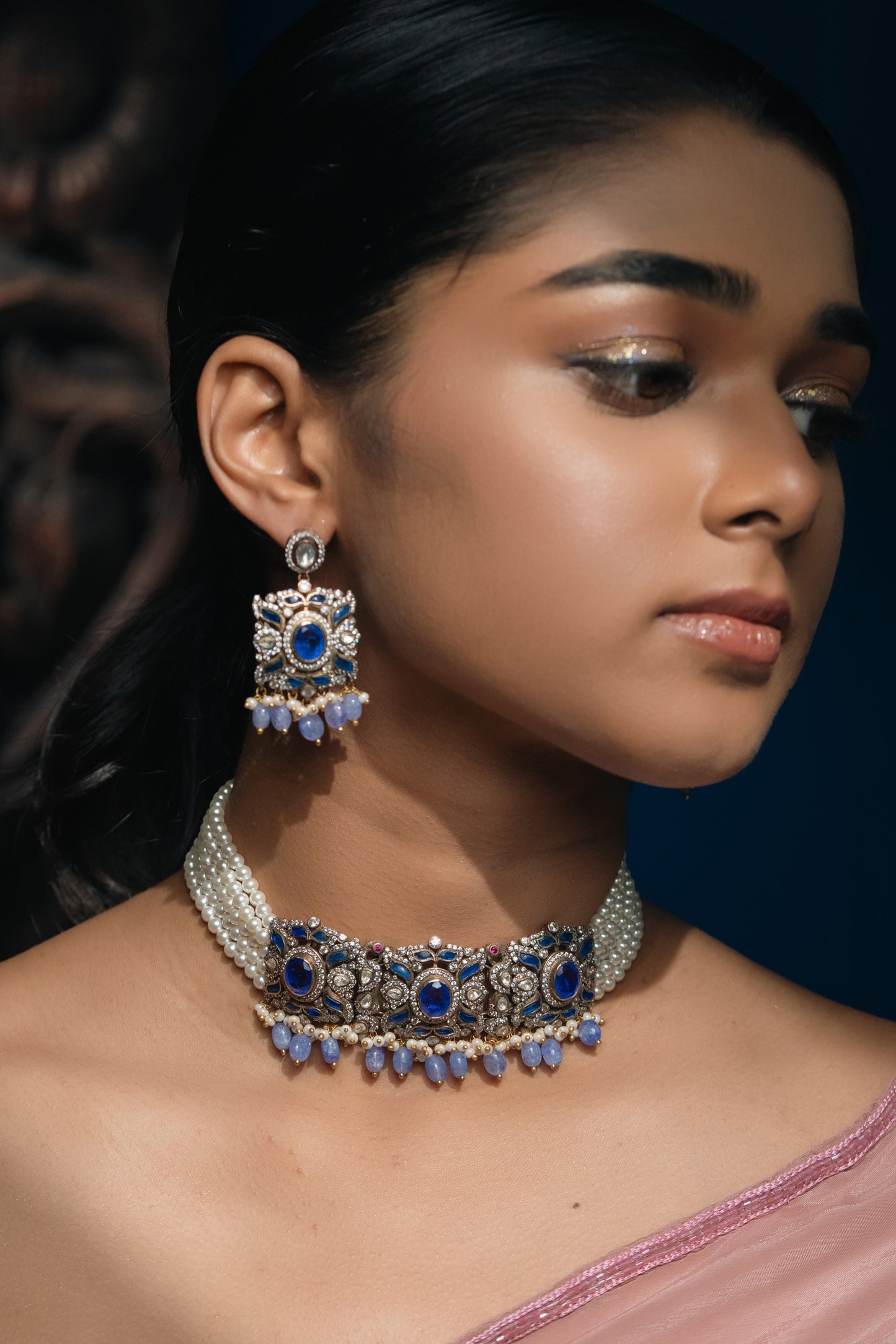 Royal Amethyst Necklace Set