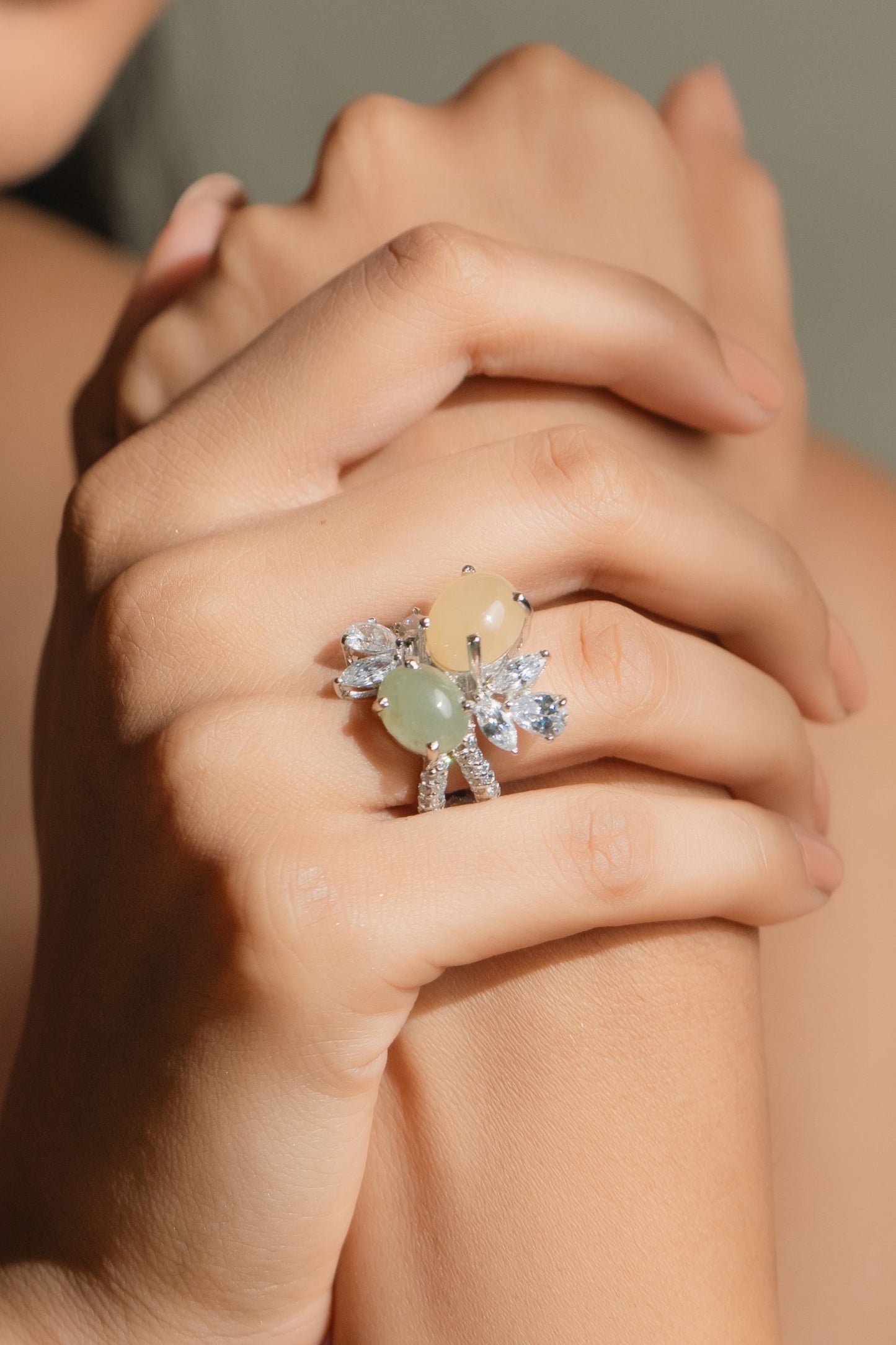 Lemon Lime Sparkle Ring