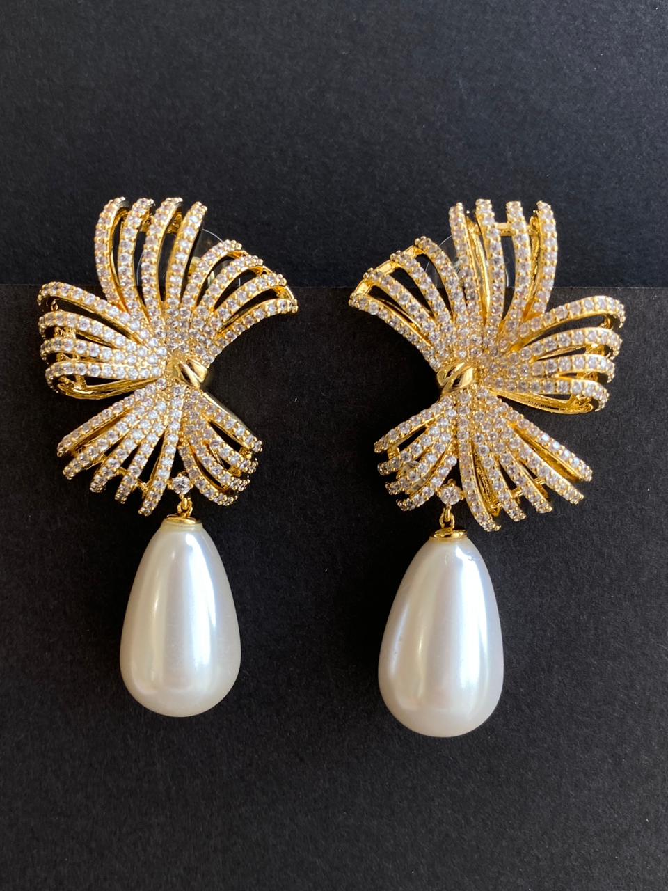 Malaika Arora in Winged Drop Earrings