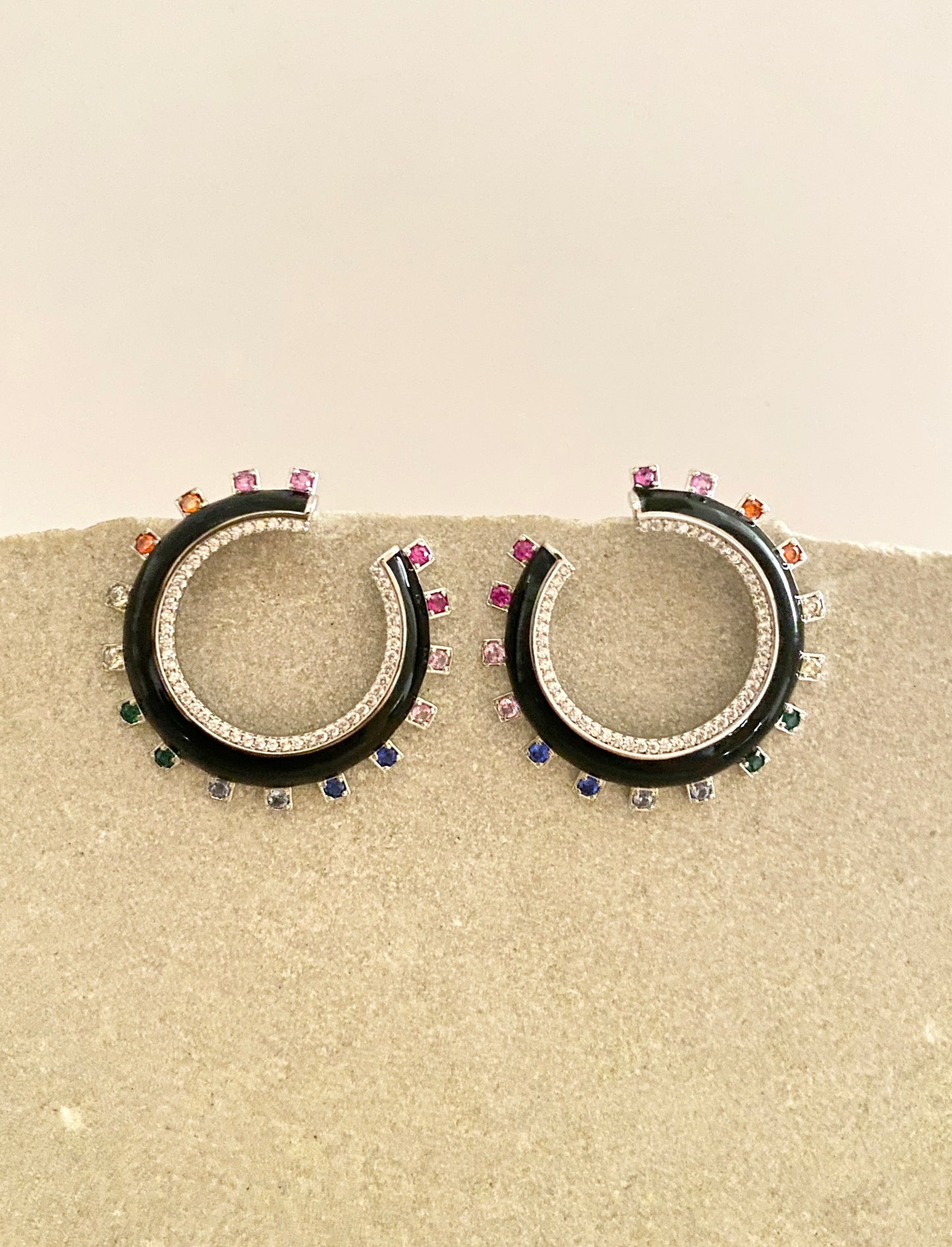 Glossy Glamour Hoops