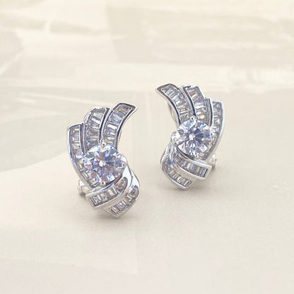 Crystal Wave Studs