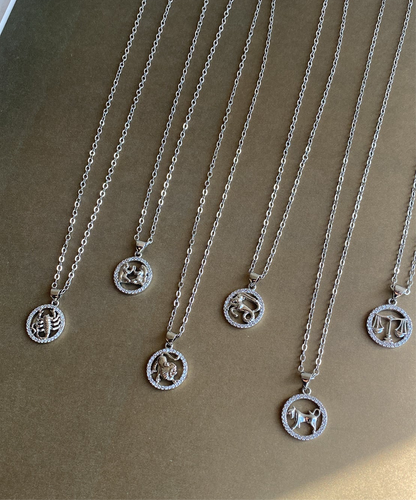 Zodiac pendant silver