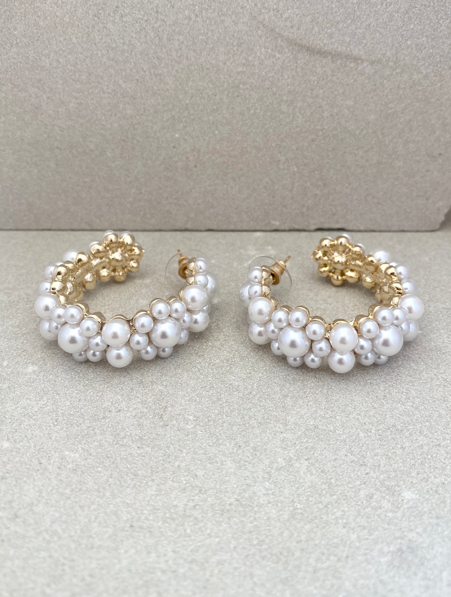 Pearl Cascade Hoops