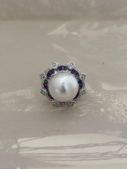 Pearl Accent Ring