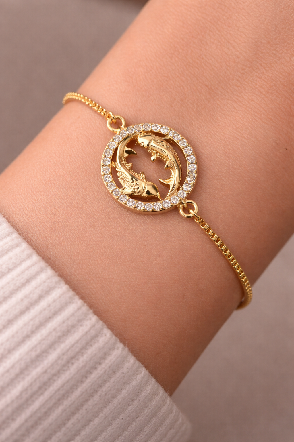 Zodiac silver bracelet
