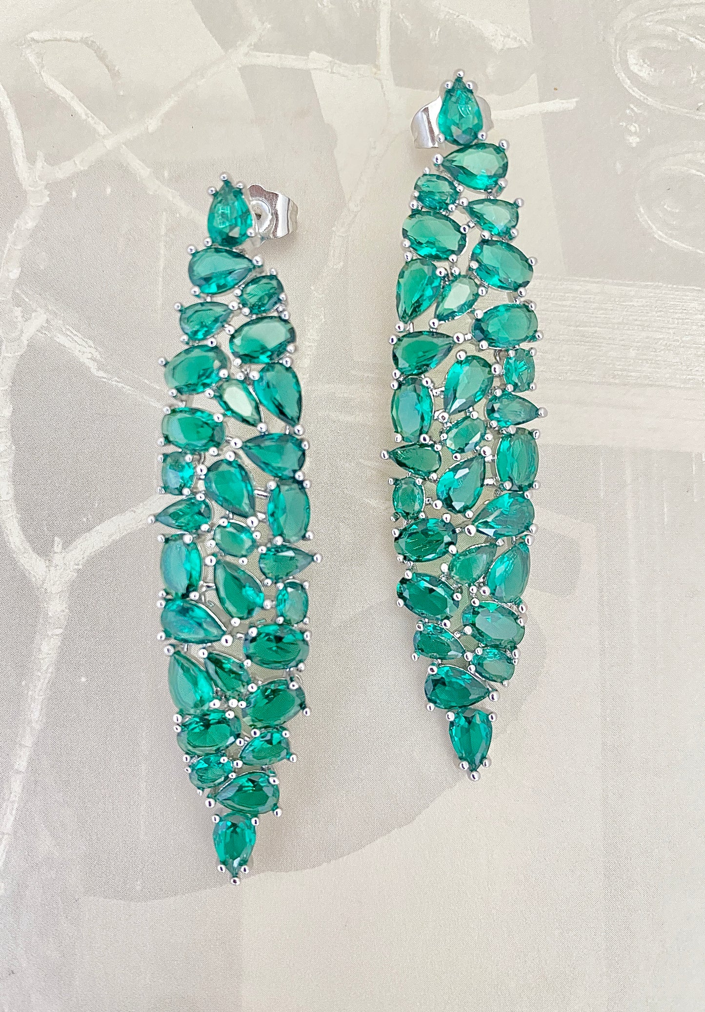 Long Fringe Drop Earrings