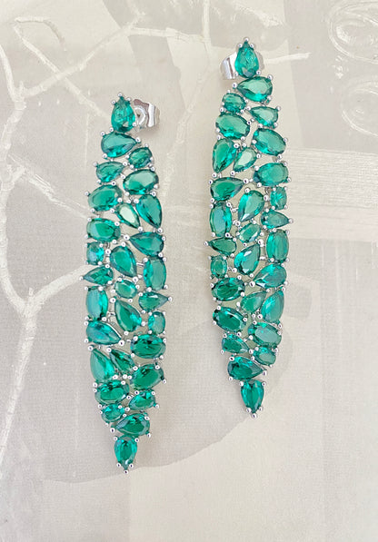 Long Fringe Drop Earrings