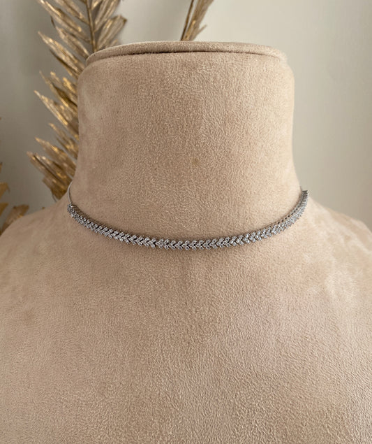 Silver Aura Choker