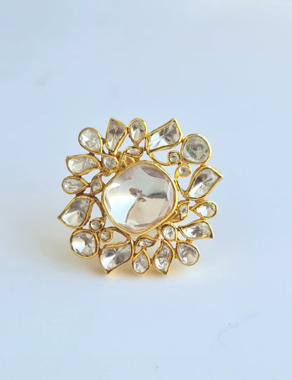 Polki Edge Ring