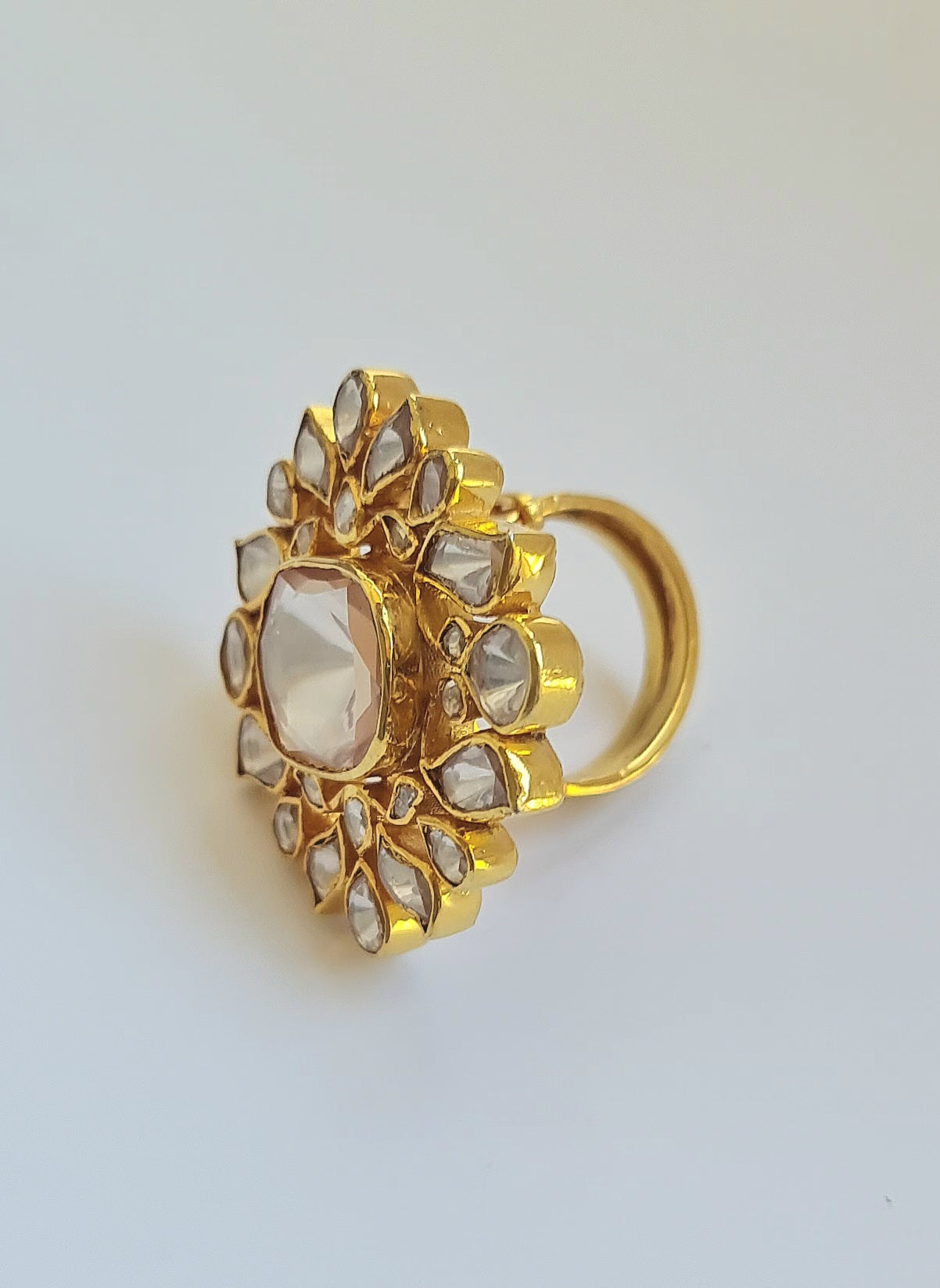 Polki Edge Ring