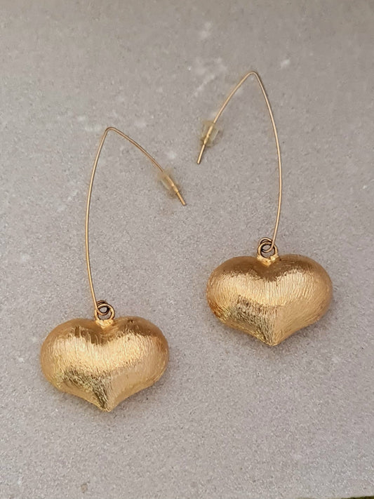 Swinging Heart Earrings