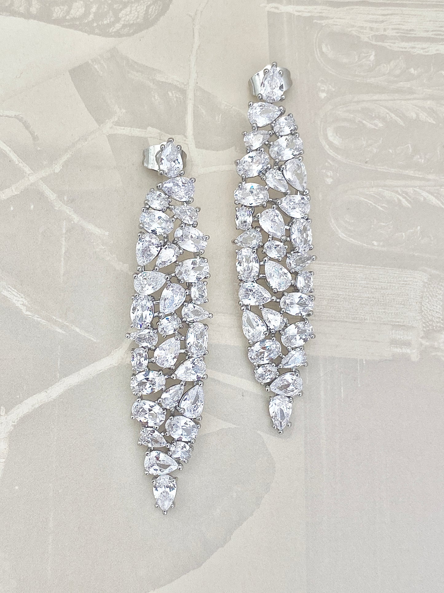 Long Fringe Drop Earrings