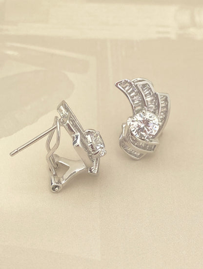 Crystal Wave Studs