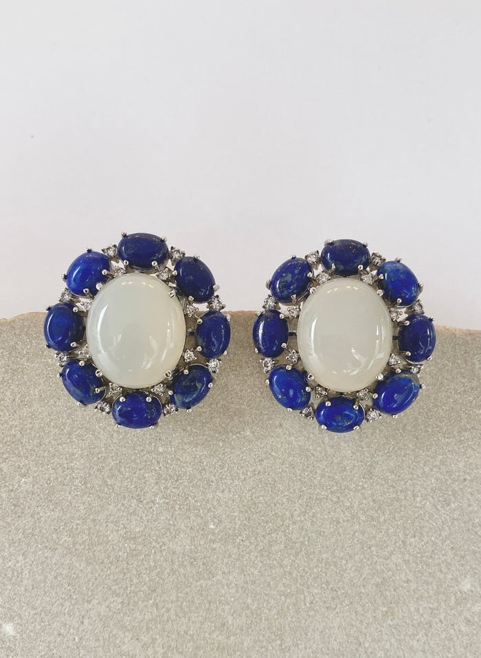 Radiant Gem Circle Studs