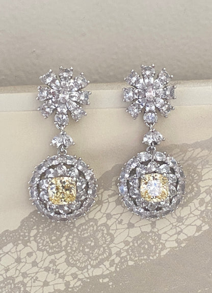 Halo Moon Drop Earrings