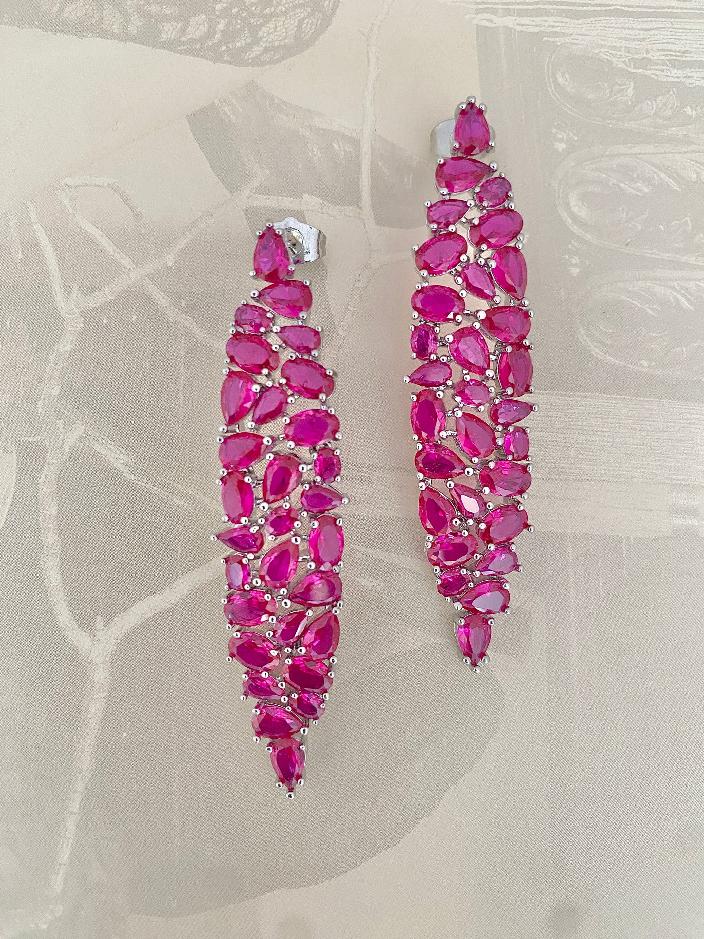 Long Fringe Drop Earrings