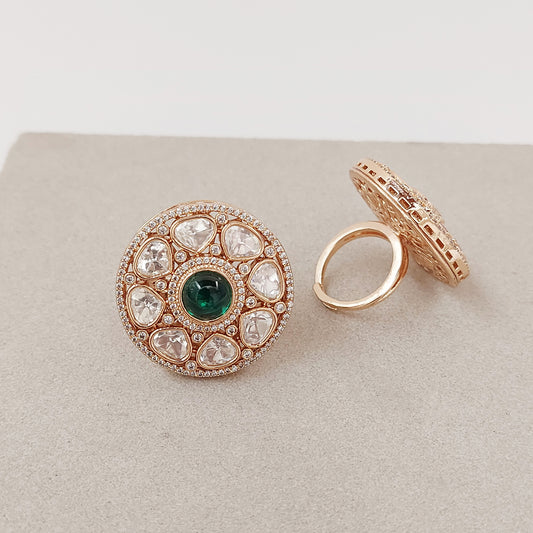 Kundan statement ring