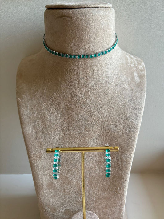 Jade Charm Choker Set