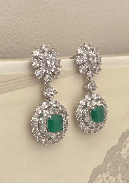 Halo Moon Drop Earrings