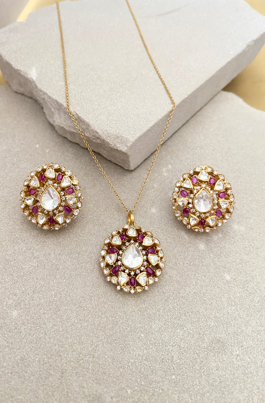 Ruby Pendant set