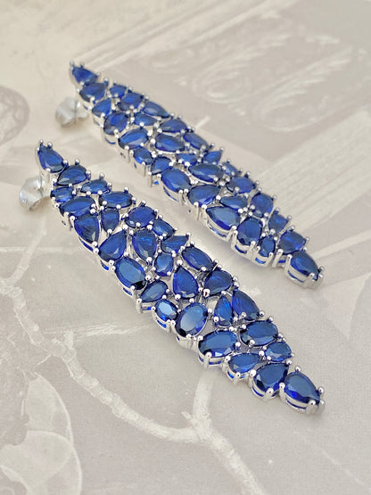 Long Fringe Drop Earrings
