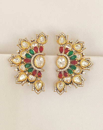 Kundan Bloom Studs