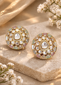 Pastel Shades Kundan Statement Tops