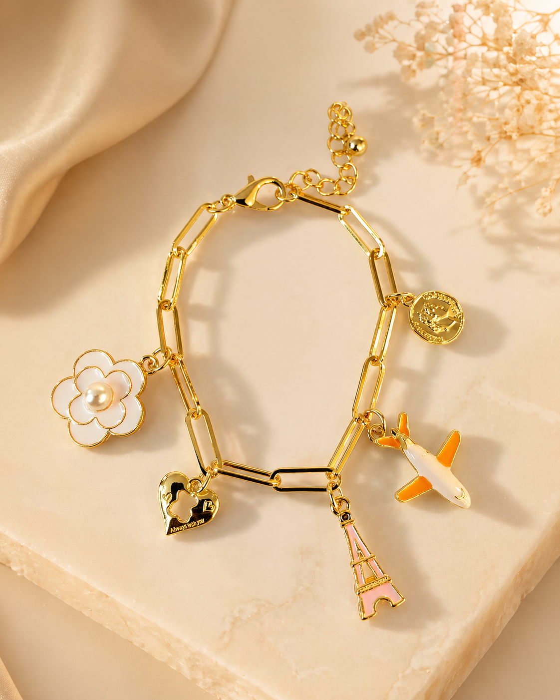 Paris Skies Charms Bracelet