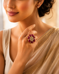 Ruby Bloom Ring