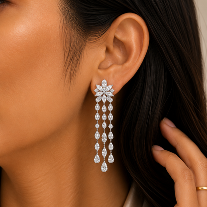 Floral Dangle Earrings