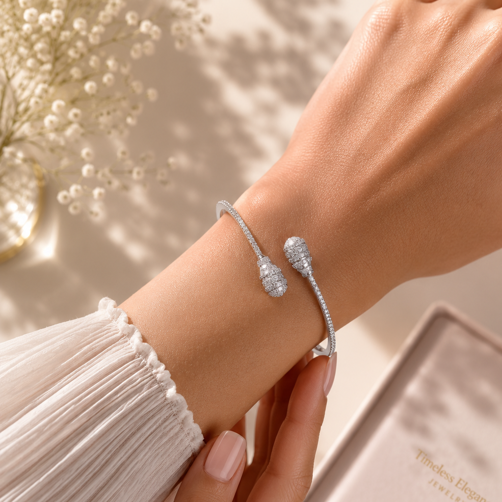 Twilight Twist Pavé Cuff