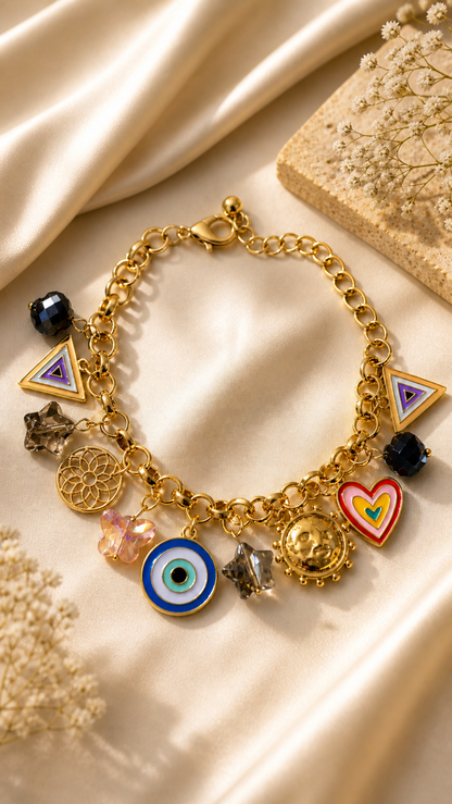 Vivid Fortune Charms Bracelet