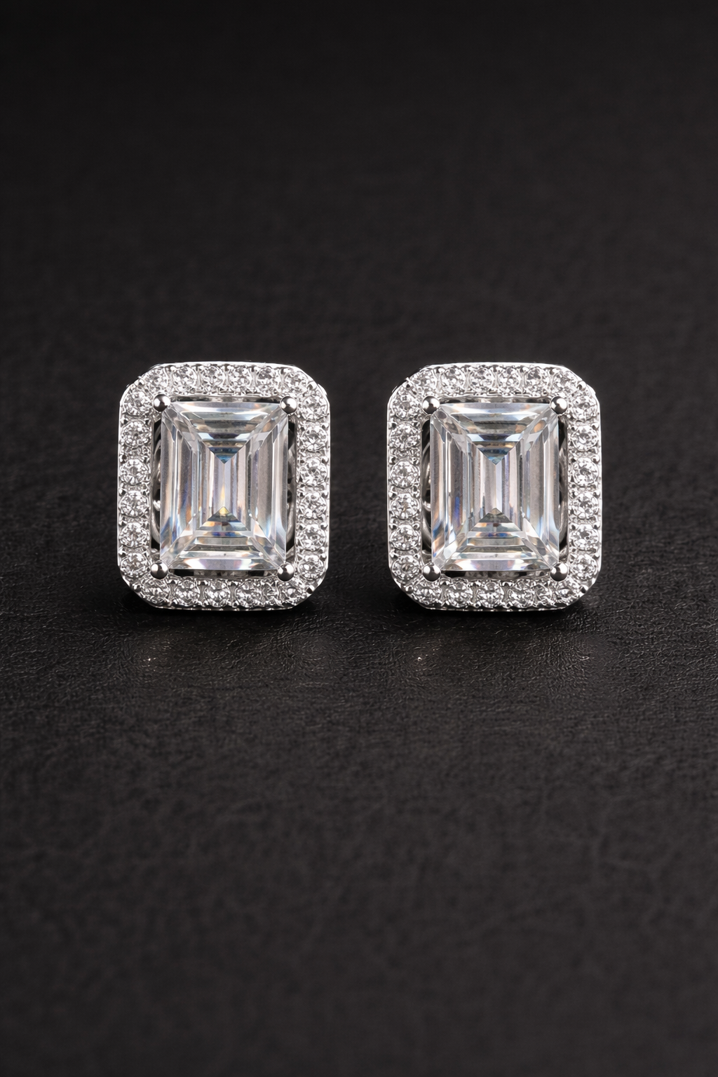 Baguette Cut Studs
