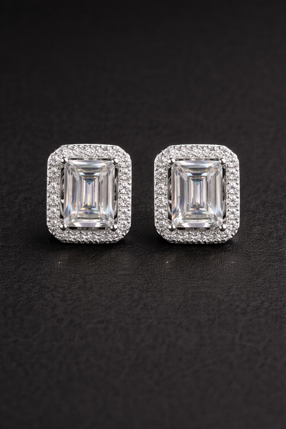 Baguette Cut Studs