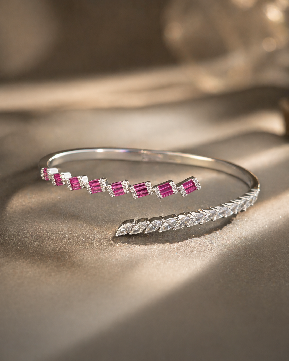 Curved Accent Bracelet Cuff